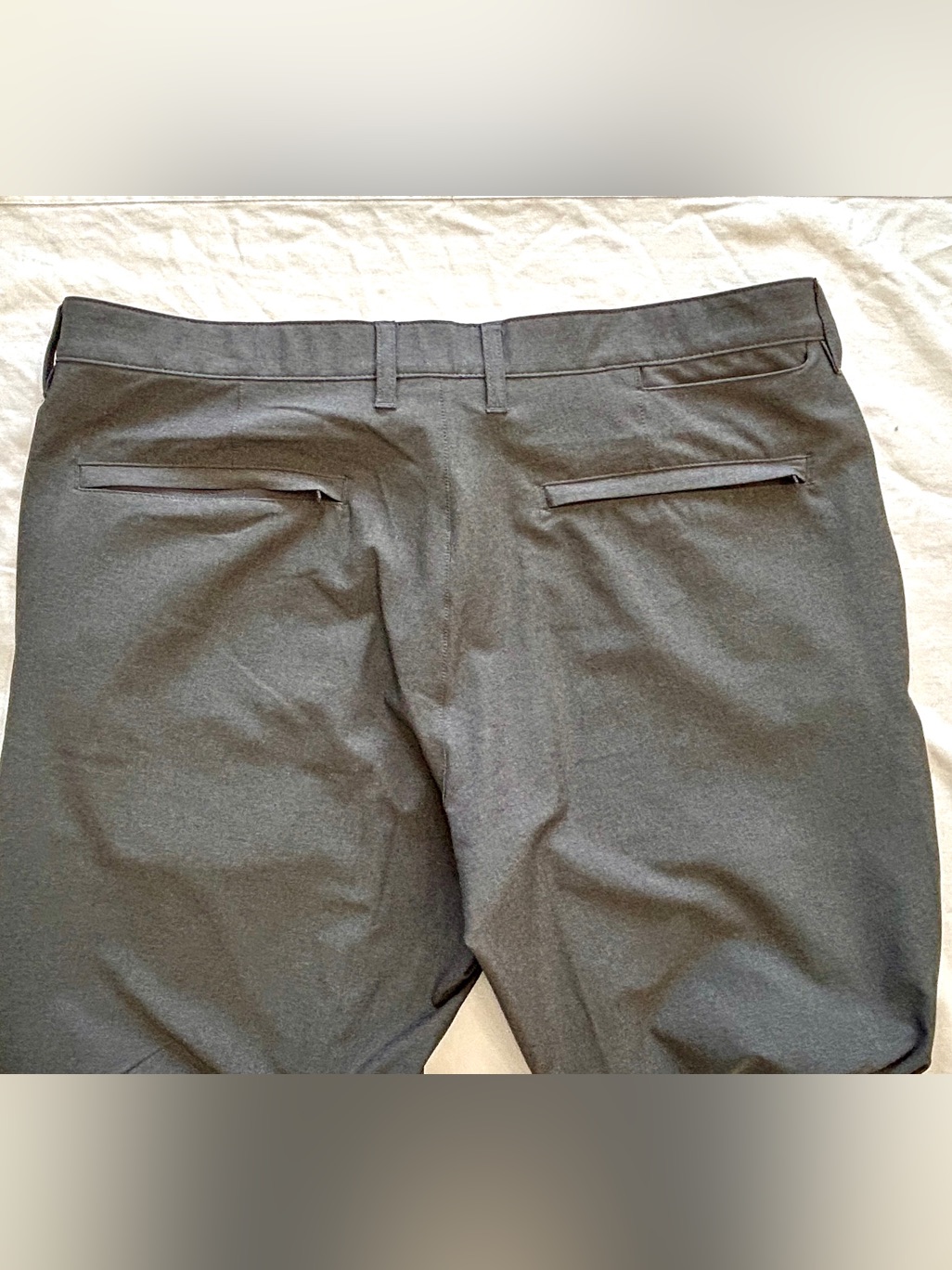 Bluffworks Men’s Travel Pants Gray Regular Fit 36x30 Stretch Like New — image 7 of 7